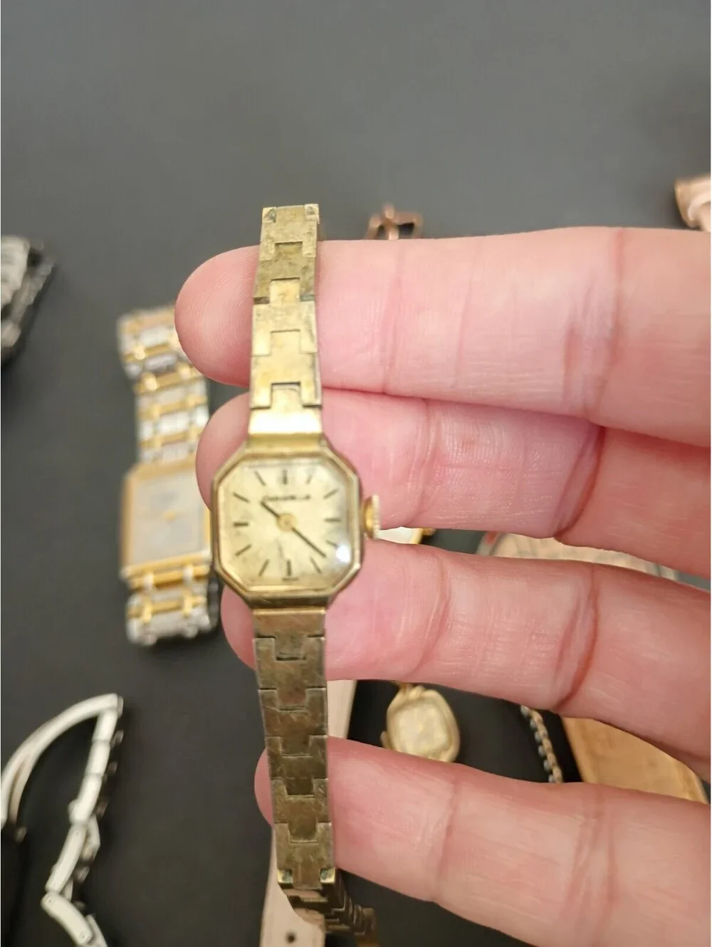 Lots Of 12 Watches Untested Parts Bulova Breda Relic Waltham Eddie Bauer Geneva